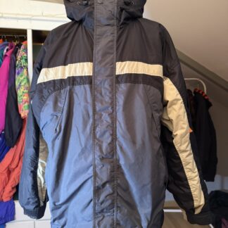 Chaqueta Columbia Vintage Outdoor 90s Negra con Capucha – Talla L