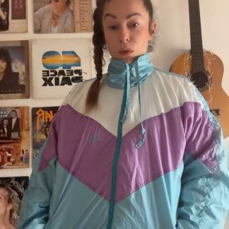 Chaqueta Vintage ROMBO 90s Colorblock – Talla M