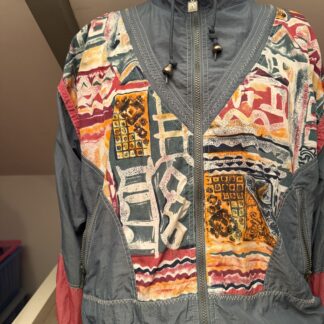 Chaqueta Vintage 90s Abstract Print Oversize